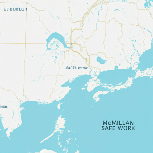 Map location McMillan Michigan